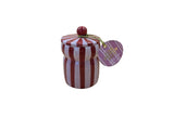 Striped Cabana Candle - Pink Peppermint - Red/Pink