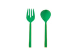 Enamel Salad Servers - Emerald - Set of 2