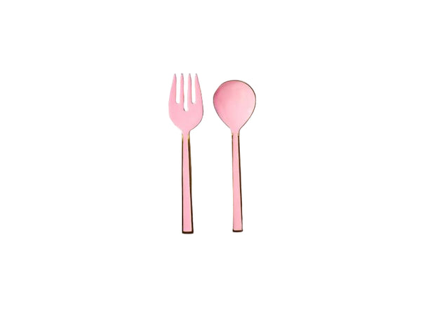 Enamel Salad Servers - Rose - Set of 2 - Bonnie & Neil