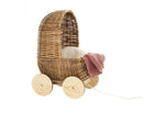 Small Dolls Pram - Wicker