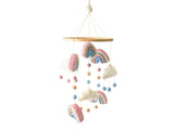 Mobile - Hand-Made - Felted Rainbows
