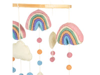 Mobile - Hand-Made - Felted Rainbows