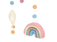 Mobile - Hand-Made - Felted Rainbows