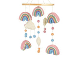 Mobile - Hand-Made - Felted Rainbows