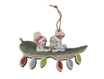 Wooden Cutout Hanging Decoration - Sitting on a Leaf - May Gibbs