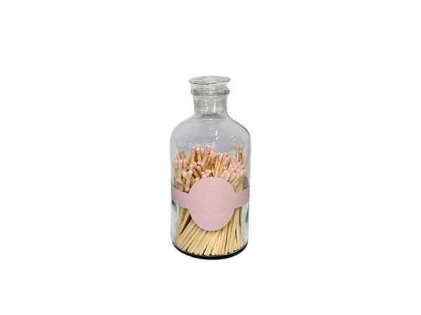 Matches in Glass Jar - Nude Blush Pink