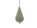 Hanging Porcelain Teardrop - Mint Cream