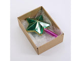 Radiant Star Tree Topper - Emerald & Fuchsia