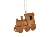 Train Hanging Ornament - Rust