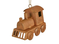 Train Hanging Ornament - Rust