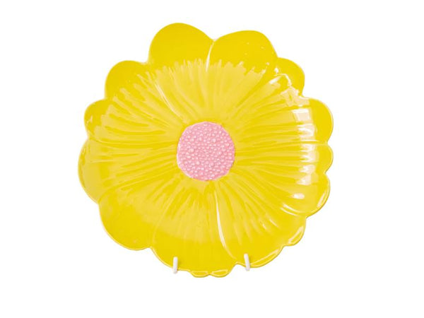 Flower Plate - Yellow and Pink - Noss & Co