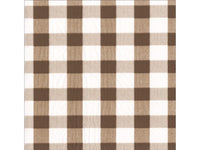 Paper Napkins - Gingham Chocolate - Pkt 20