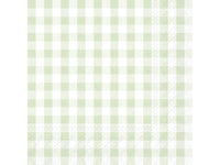 Paper Napkins - Taverna Check Light Green - Pkt 20