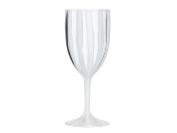 Cabana Acrylic Wine Glass - White