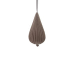 Hanging Porcelain Teardrop - Mocha