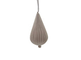 Hanging Porcelain Teardrop - Mocha