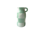 Breton Check Vase - Green - Jones & Co