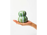 Fonda Green Blue Stripe Vase - Jones & Co