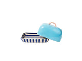 Bloomie Blue Butter Dish - Jones & Co