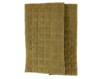 Throw - Vera - Quilted Velvet - Olive