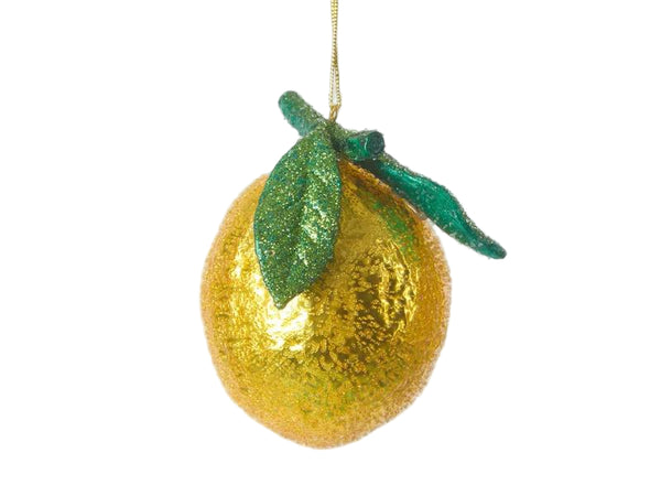 La Dolce Vita Glitter Lemon Decoration
