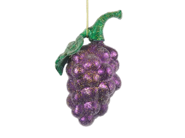 Glitter Grape Tree Decoration