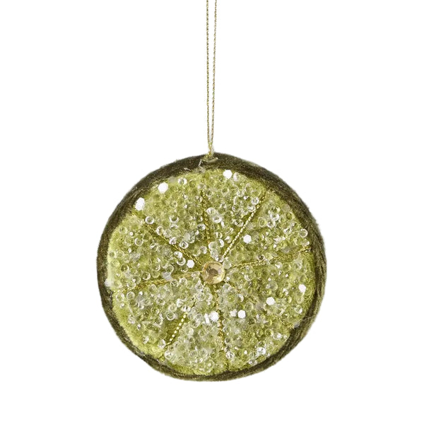Palermo Beaded Lemon Slice - Green