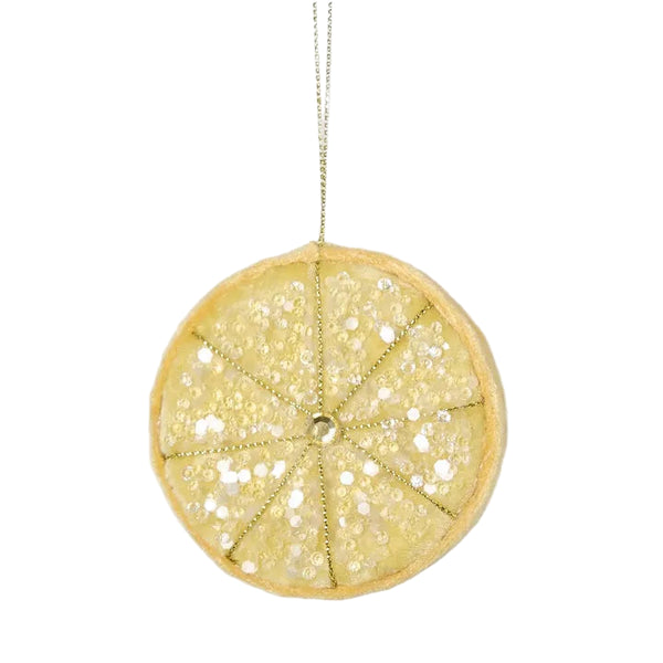 Palermo Beaded Lemon Slice - Yellow