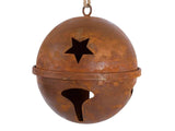 Rusty Round Star Bell - Large