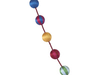 Silk Bauble Garland - Multi colour