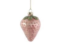 Sugared Ombre Strawberries Decoration - Set of 3