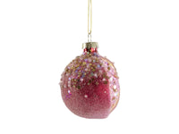 Sugared Pomegranate Decoration - Set of 3