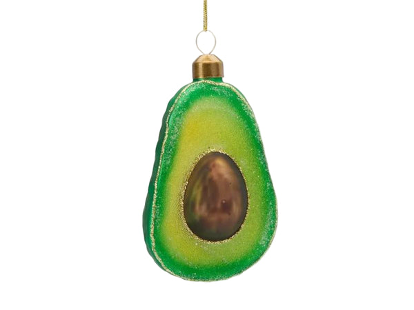 Sugared Avocado Glitter Decoration