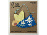 Wooden Christmas Fairy Ornament - Flannel Flower