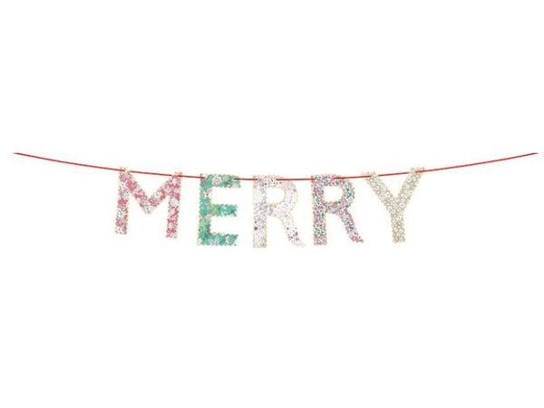 Meri Meri x Liberty - Merry Christmas Garland
