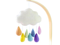 Cloud Nursery Mobile - Pastel Raindrops