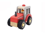 Tractor with Rubber Wheels - Red