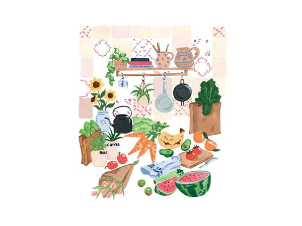 Greeting Card - Vegetables & Fruits