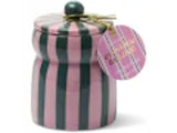 Striped Cabana Candle - Cinnamon & Clove - Pink/Green