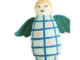 Mache Angel Hanging Decoration - Light Blue