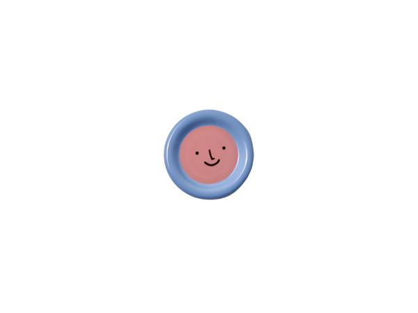 Smiley Plate - Pink Blue - Jones & Co