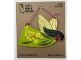 Wooden Christmas Fairy Ornament - Wattle