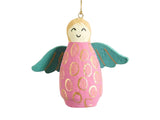 Mache Angel Hanging Decoration - Hot Pink