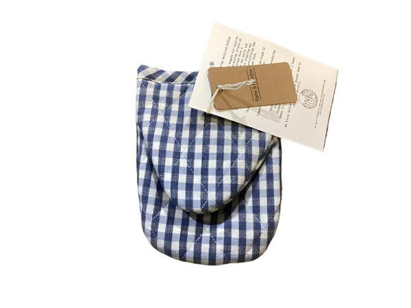 Half Oven Glove - Gingham - Blueberry - Raine & Humble