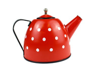 Tea Set - Tin - Red Polka Dot - 15 pce