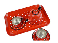 Tea Set - Tin - Red Polka Dot - 15 pce