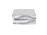 Ticking Sherpa Throw - Blue