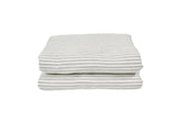 Ticking Sherpa Throw - Grey