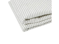 Ticking Sherpa Throw - Grey