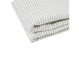 Ticking Sherpa Throw - Grey